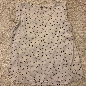 Peacock feather printed blouse from LOFT